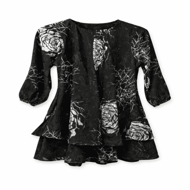 Midnight Floral Cocktail Dress - Elegant Evening Wear