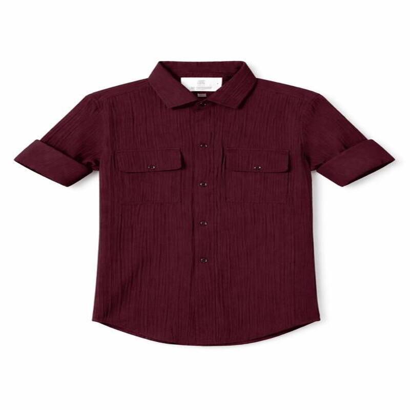 Classic button-down shirt for boys in a comfortable fabric